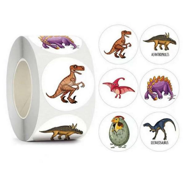 Cute Dinosaur Cartoon Stickers 50Pk  |   Stickers