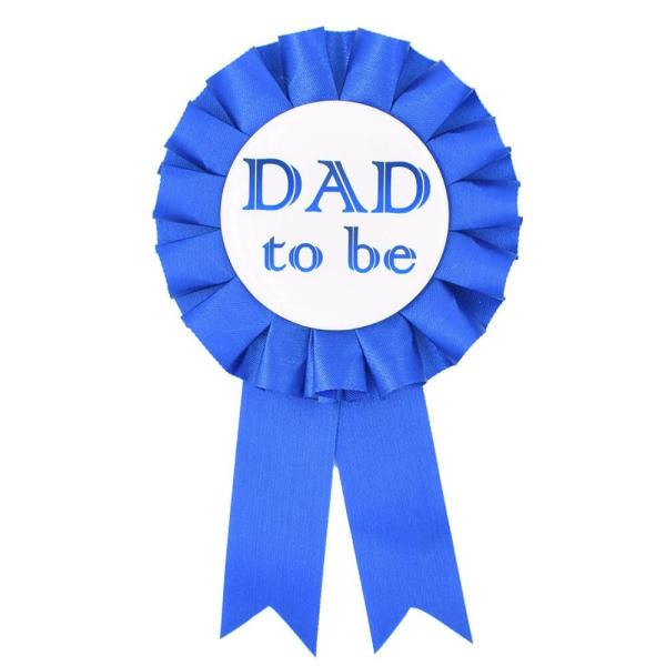 Dark Blue ‘Dad To Be’ Ribbon Badge  |   Award Ribbons