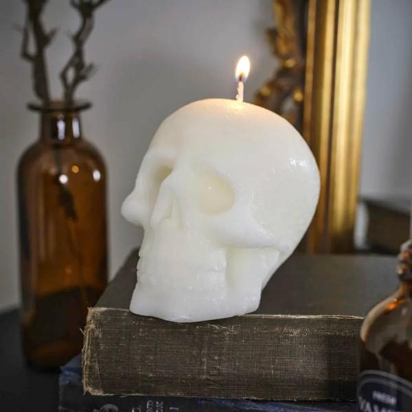 Deadly Soiree Skull Halloween Candle  |   Candles