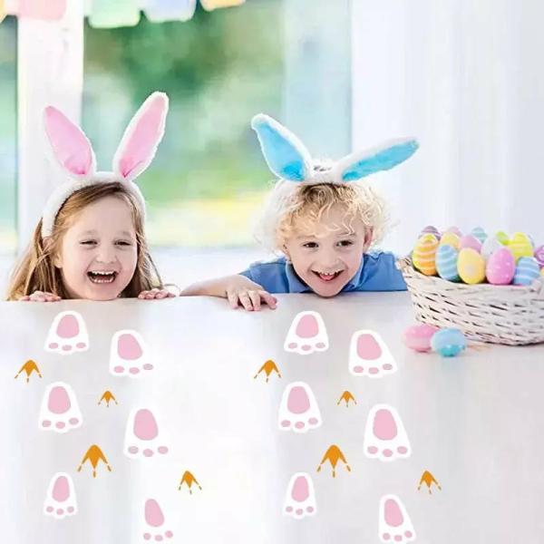 Easter Bunny Footprint Stickers  |   Stickers