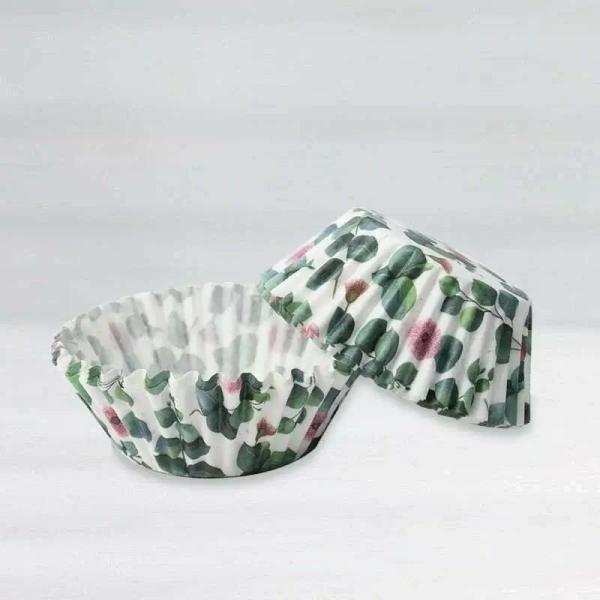 Eucalyptus Leaf Cupcake Cups 40Pk  |   Baking Cups