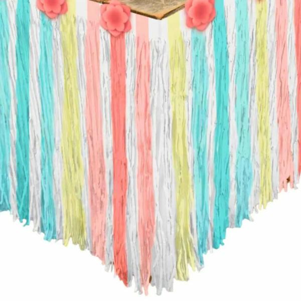 Free Spirit Happy Birthday Table Skirt & Flowers  |   Table Skirts