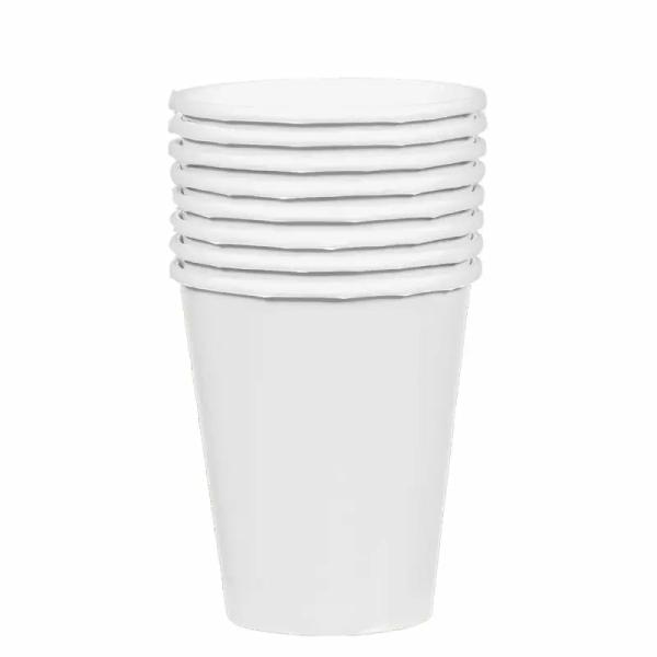 Frosty White Paper Cups 354Ml 20Pk  |   Party Cups