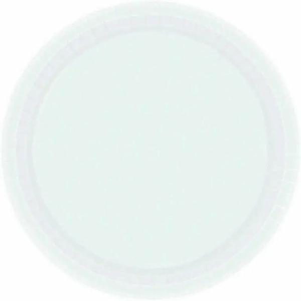 Frosty White Round Paper Plates 23Cm 20Pk  |   Party Plates