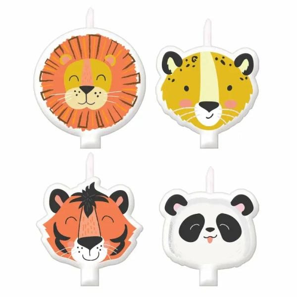 Get Wild Jungle Animal Candle Set 4Pk  |   Candles