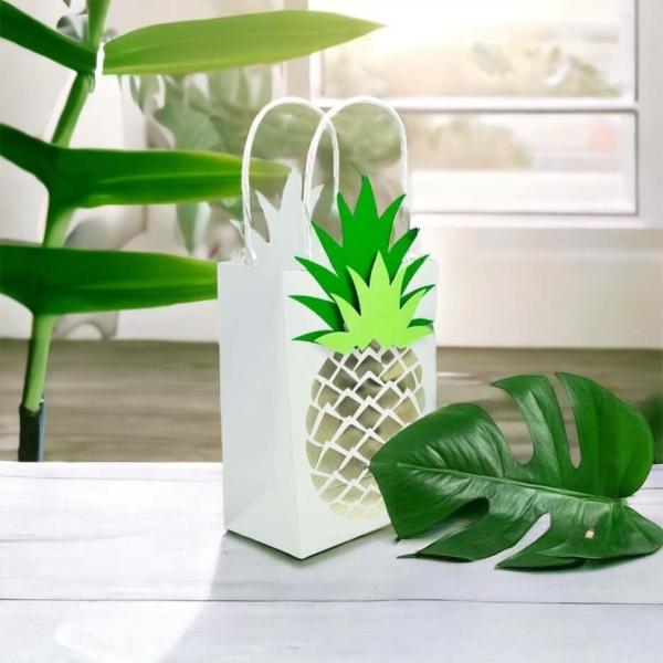 Golden Pineapple Gift Bags 3Pk  |   Party Favours