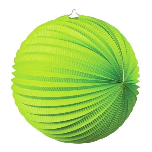 Green Accordion Paper Lantern Ball  |   Accordion Balls