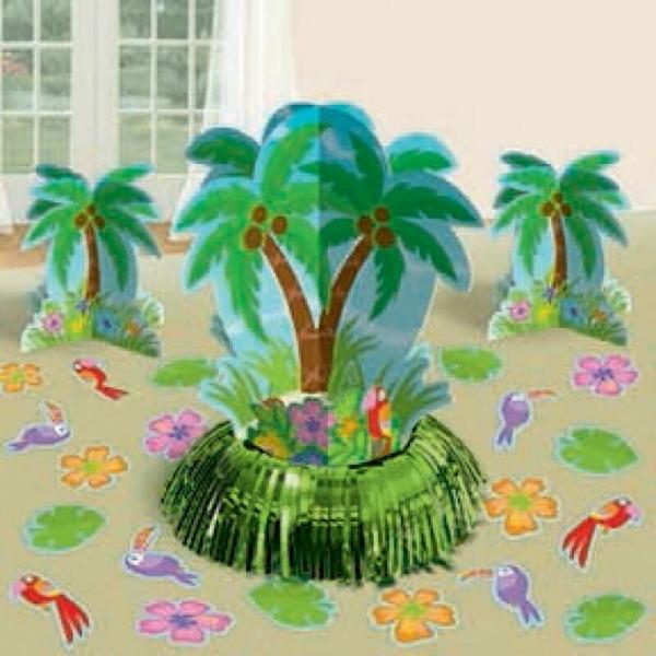 Green Palm Tree Table Decorations Kit  |   Table Centrepieces