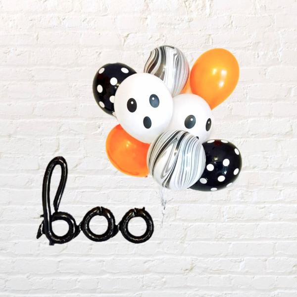 Halloween Boo Ghost Party Balloon Bundle  |   Balloon Bouquets