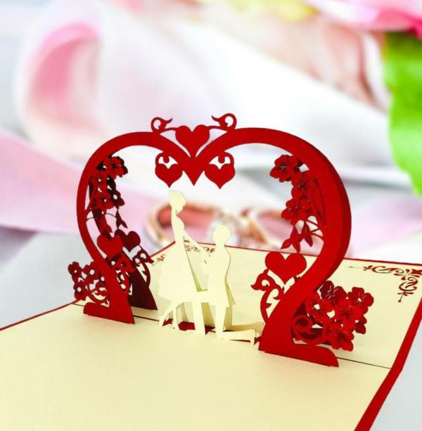 Handmade Proposal Pop Up Card  |   Congratulations