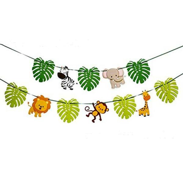 Jungle Animal Hanging Paper Garland  |   Party Banners