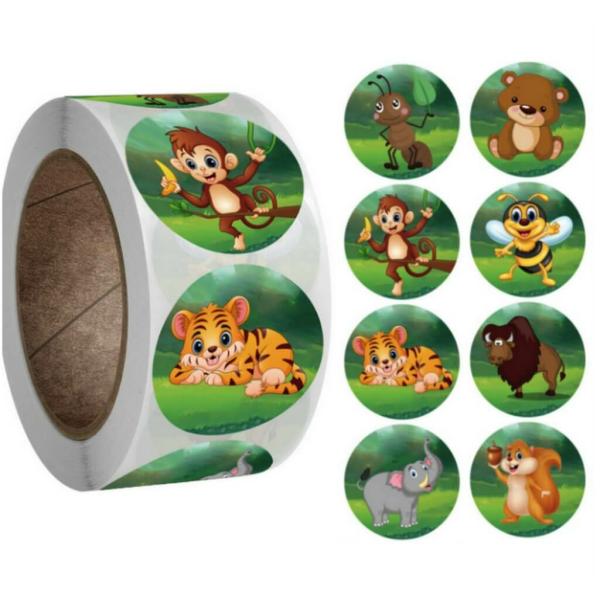 Jungle Animal Stickers For Kids 50 Pack  |   Stickers