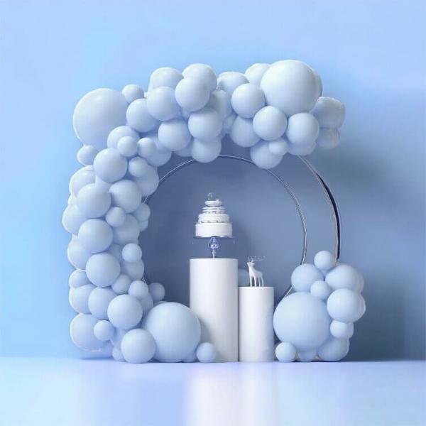 Latex Balloon Garland Diy Kit 86Pcs – Pastel Blue  |   Balloon Garlands