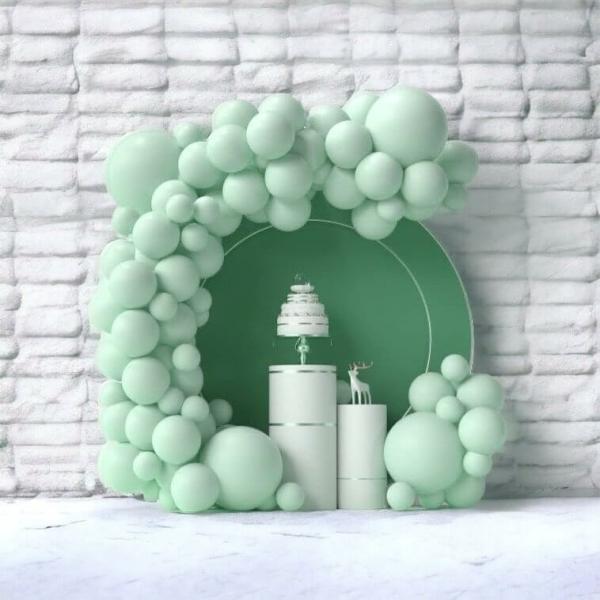 Latex Balloon Garland Diy Kit 86Pcs – Pastel Mint Green  |   Balloon Garlands