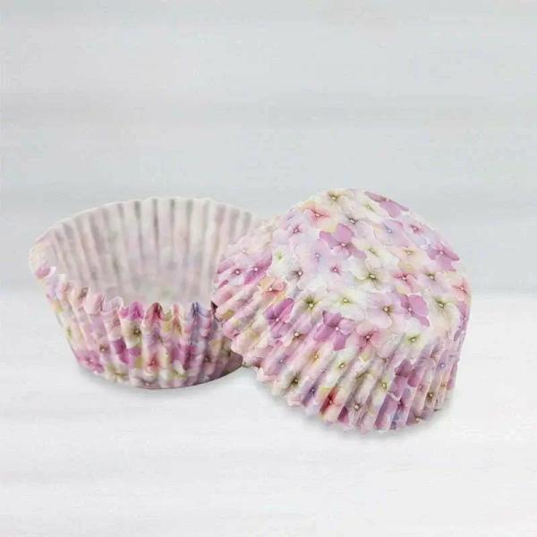 Pink Flower Petal Cupcake Cups 40Pk  |   Baking Cups