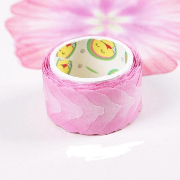 Pink Flower Petal Washi Tape Sticker Roll 200Pk  |   Washi Tape Stickers