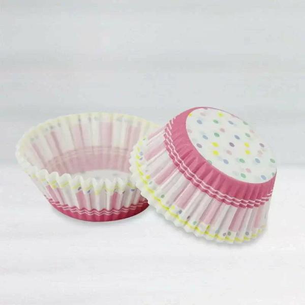 Pink Polka Dot Cupcake Cups 40Pk  |   Baking Cups