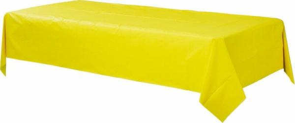 Plastic Rectangular Tablecover – Sunshine Yellow  |   Table Covers