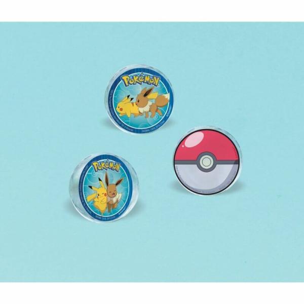 Pokemon Classic Bounce Balls 4Pk  |   Party Favours