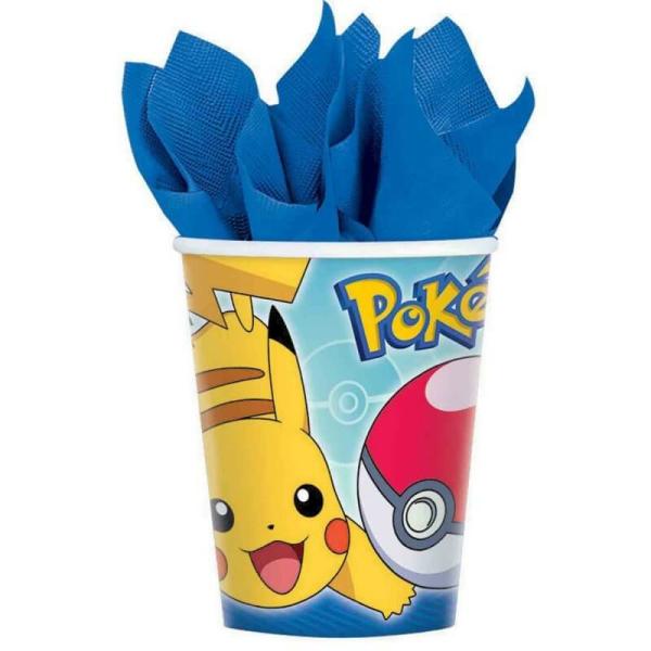 Pokemon Core 266Ml Cups 8Pk  |   Party Cups