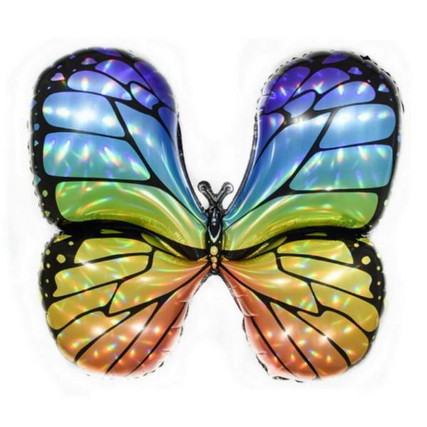 Rainbow Butterfly Foil Balloon  |   Animal Balloons