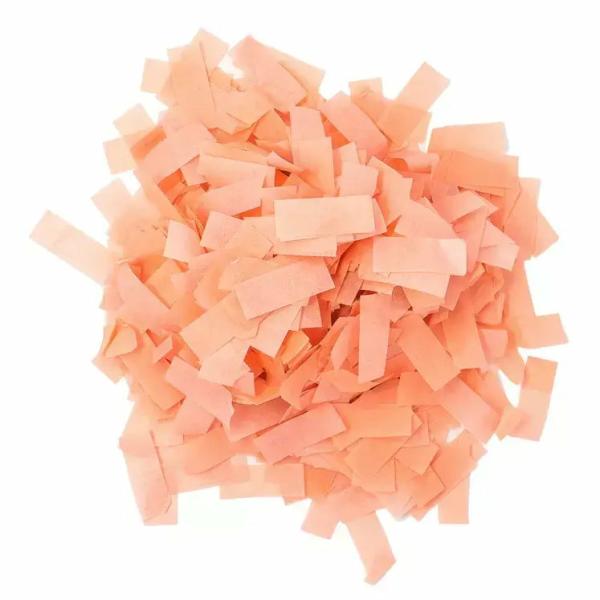 Rectangular Paper Confetti Table Scatters – Peach  |   Paper Confetti