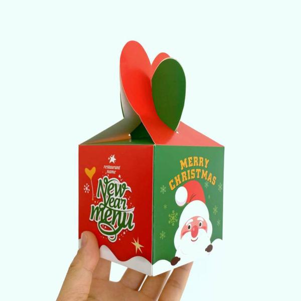 Red Green New Year Menu Gift Boxes 5Pk  |   Treat Boxes & Bags