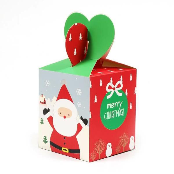 Red & Green Santa Loot Boxes 5Pk  |   Treat Boxes & Bags