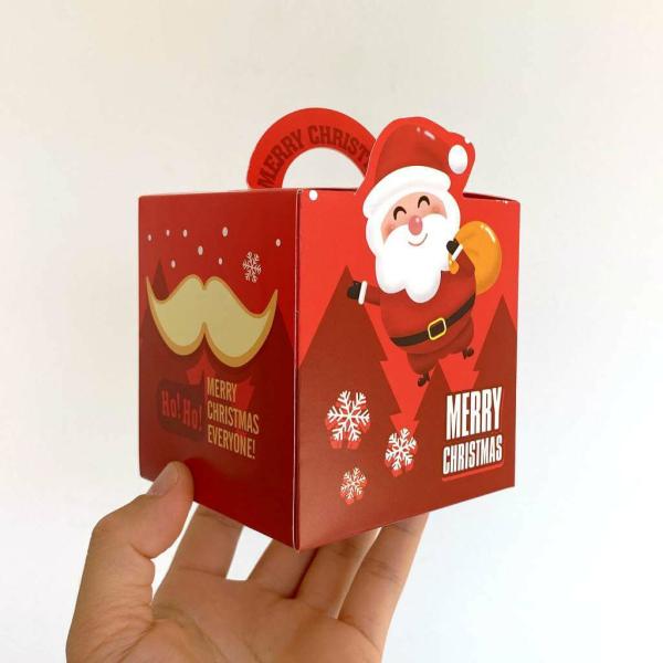 Red Merry Christmas Santa Ho Ho Ho Candy Boxes 5Pk  |   Treat Boxes & Bags