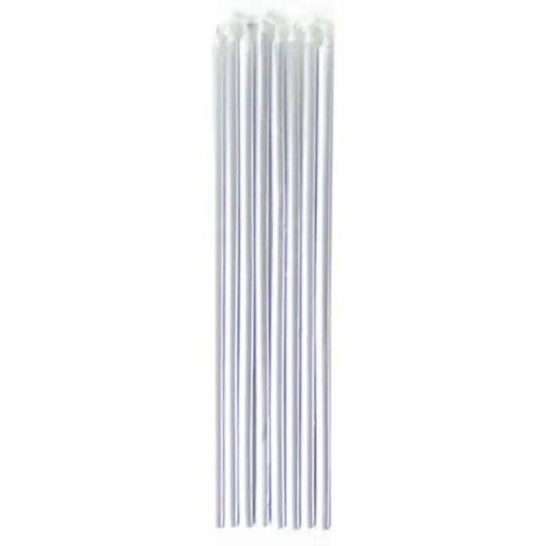 Silver Taper Candles 10Pk  |   Candles