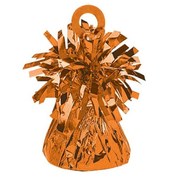 Small Foil Balloon Weight – Metallic Orange  |   Balloon Weights