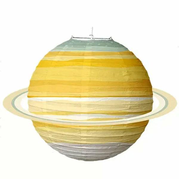 Solar System Rice Paper Lantern – Planet Saturn  |   Paper Lanterns