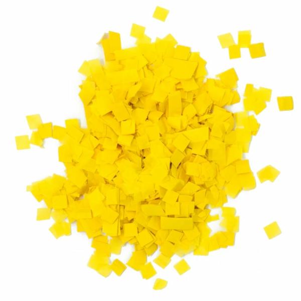 Square Paper Confetti Table Scatters – Yellow  |   Square Confetti