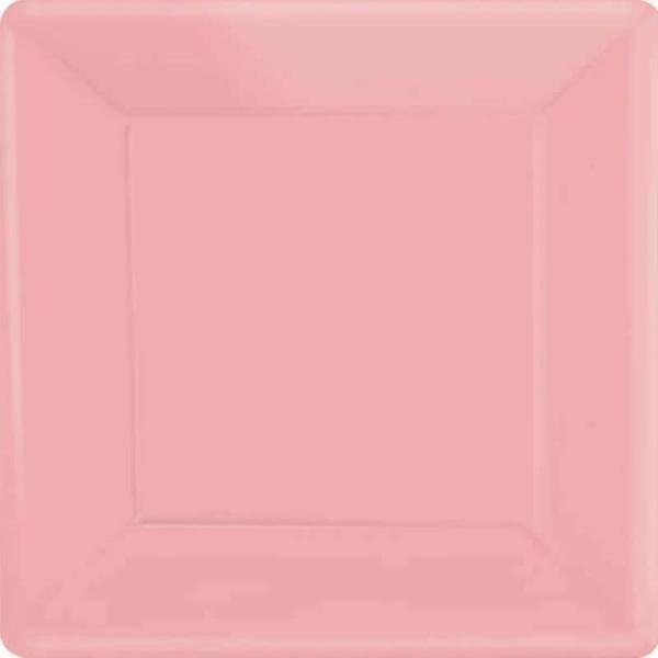 Square Paper Plates 17Cm – New Pink  |   Party Plates