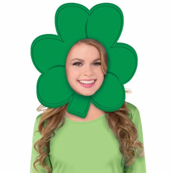 St Patrick’s Day Shamrock Shaped Foam Hat  |   Party Hats