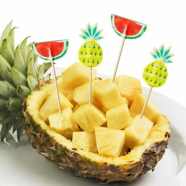 Watermelon & Pineapple Fruit Cupcake Picks 12Pk  |   Cupcake Picks