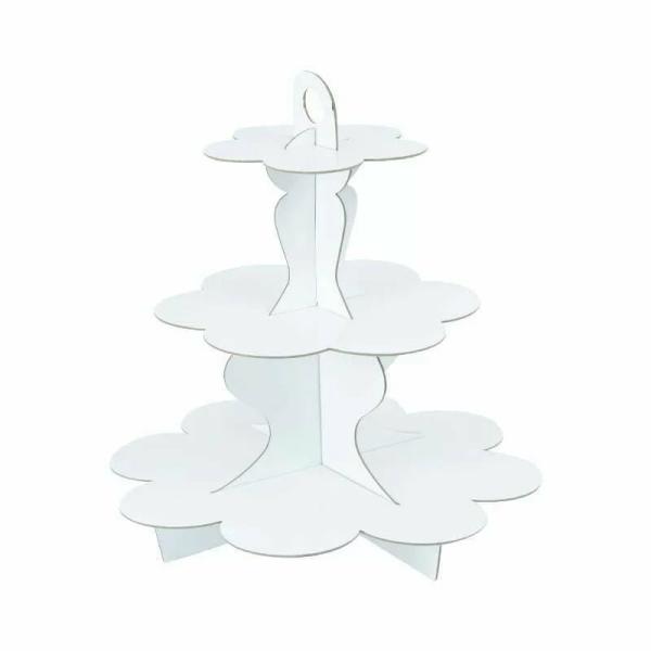 White 3 Tier Cupcake Stand  |   Cake Stands