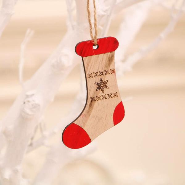 Wooden Christmas Tree Hanging Pendant – Stocking  |   Everlasting Bears