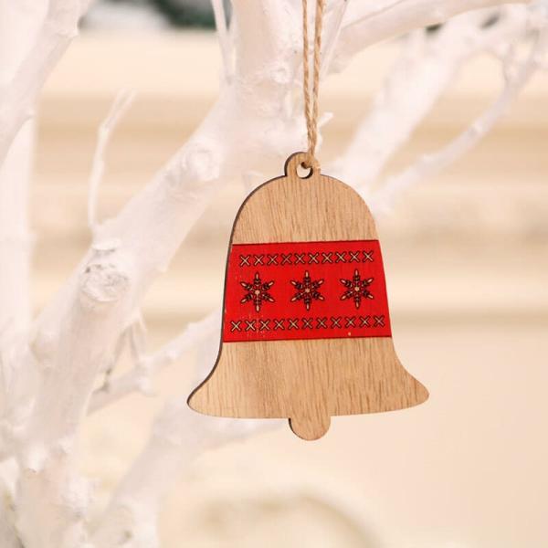 Wooden Christmas Tree Hanging Pendant – Xmas Bell  |   Everlasting Bears