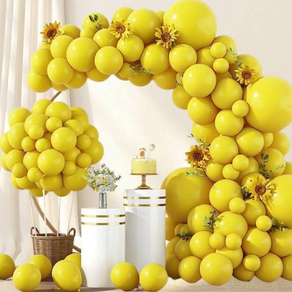 Yellow Latex Balloon Garland 129Pcs  |   Balloon Garlands