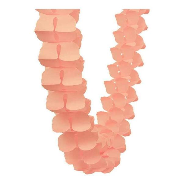 3.6M Four Leaf Clover Tissue Paper Garland – Peach  |   Paper Garlands