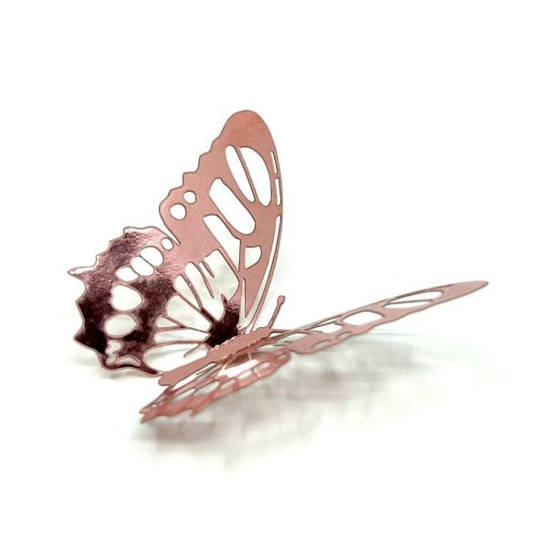 3D Removable Butterfly Wall Stickers 12Pk – Rose Gold  |   3D Butterfly Stickers