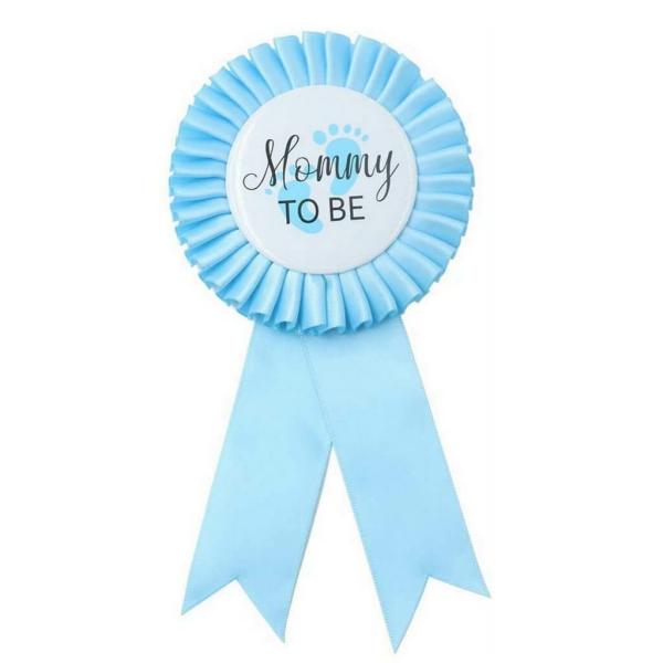 Baby Blue ‘Mommy To Be’ Ribbon Badge  |   Award Ribbons