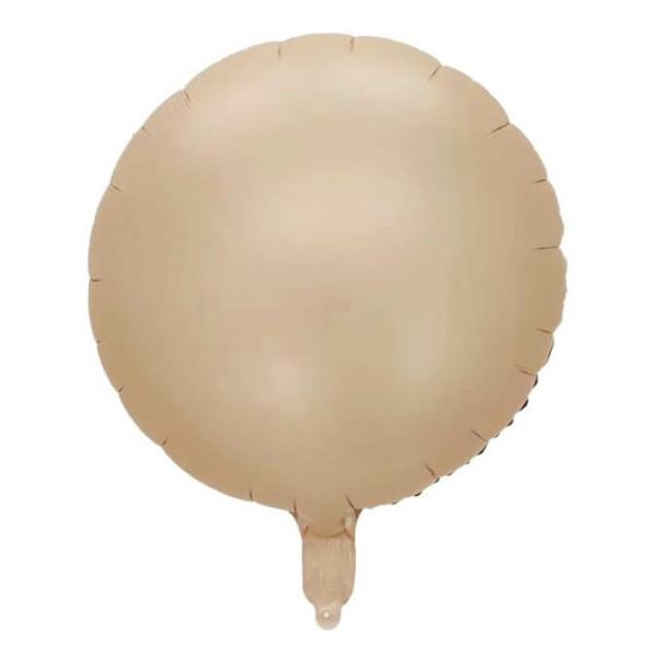 18-Inch Matte Caramel Round Foil Balloon  |   Shaped Balloons