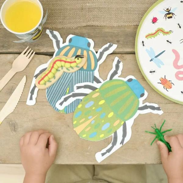 Bug Party Round Paper Napkins 16Pk  |   Party Napkins